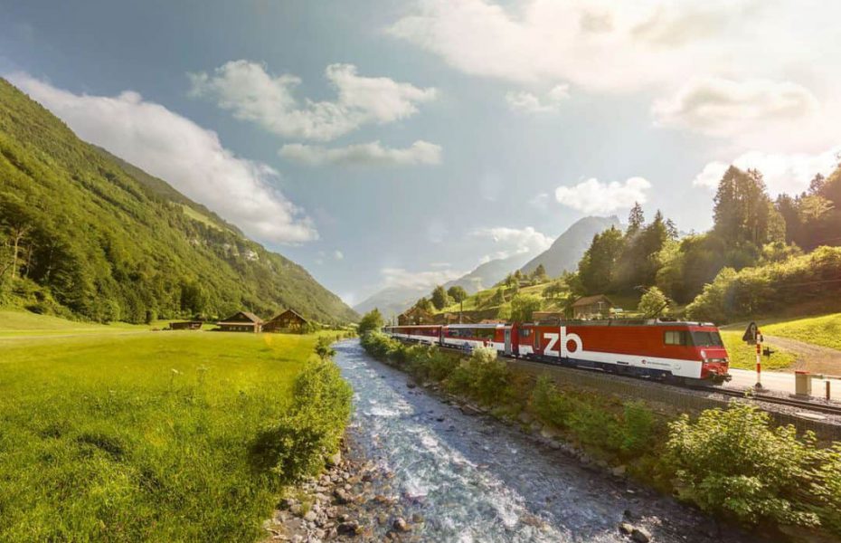 Golden Pass Line Train Journey